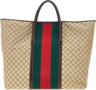 Gucci GG fabric bag with Web Ribbon Man One Size