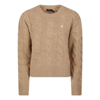 Polo Ralph Lauren Dames, Truien, Bruin, Maat: S Katoen