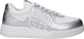 Givenchy Sneakers Uomo Pelle Bianco/Argento