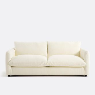 La Redoute Interieurs 2-, 3-, 4-zits slaapbank.Yde fluweel met reli&euml;f