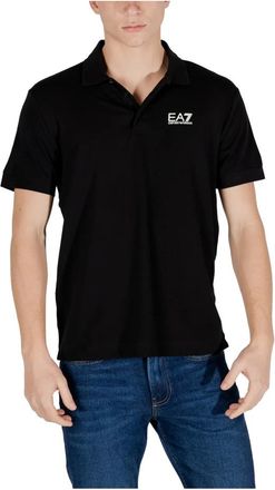 Emporio Armani Polo met korte mouwen - Heren - Tops - Zwart - Maat: 3XL Katoen