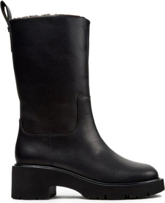 Camper Milah Hoge Laarzen - Dames - Hoge Laarzen - Zwart - 38 EU - Leer - Schoenen