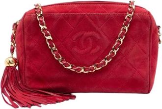 Chanel Pre-owned Vintage Crossbody Bag - Dames - Vintage Schoudertas - Rood - ONE Size - Leer - Vintage
