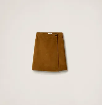 Miu Miu Suede wraparound skirt