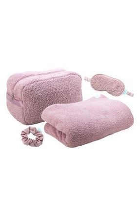 Bliss Four-Piece Travel Blanket Set in Pink Gaze at Nordstrom Rack