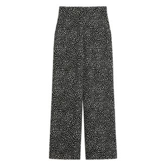 Max Mara Wide Trousers, female, Black, Size: 2XS Wide Trousers