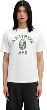 A Bathing Ape ABC Camo College T-shirt - Heren - T-shirts - Wit - 2XL - Katoen - Tops