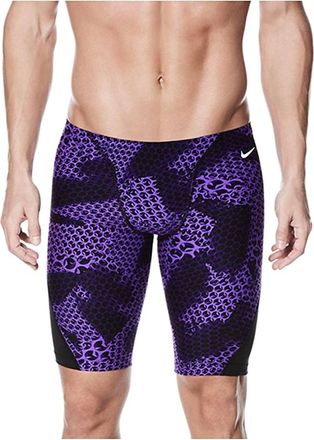 Nike Nova Spark Performance Poly Jammer Swimsuit In Court Purple