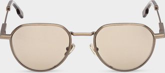 Ermenegildo Zegna Men & apos;s Metal Round Sunglasses
