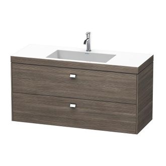 Duravit Lavamanos Duravit Brioso De 120,0x48,0 Cm, 2 Cajones, Incl. Hueco Para Sif&oacute;n Y Delantal, Sin Rebosadero, Con Banco Con Agujero Para Grifo, 1 Agujero P