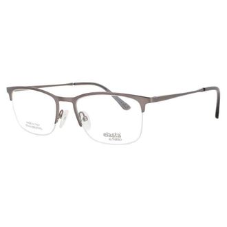 Elasta Mens Grey Rectangular Eyeglass Frames E-7253