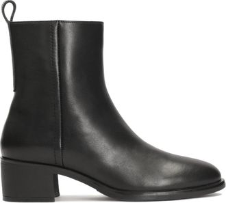 Kazar Zwarte laarzen met brede hakken - Dames - Laarzen met Hak - Zwart - 37 EU - Leer - Schoenen