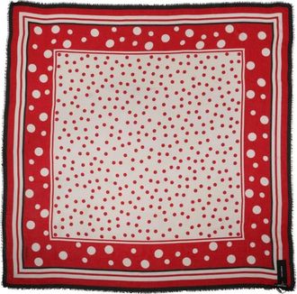 Dolce & Gabbana Polka Dot Print Vierkante Stola - Dames - Sjaals - Veelkleurig - ONE Size - Accessoires