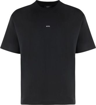 A.P.C. Hombre, Camisetas, Negro, Talla: XL