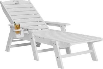 OEM Tumbona De Jard&iacute;n, Silla Plegable Reclinable Asiento De 1055 X 525 X 20 Mm Capacidad M&aacute;xima De Carga De 181 Kg, Tumbona Exterior De Hdpe Con Respaldo 