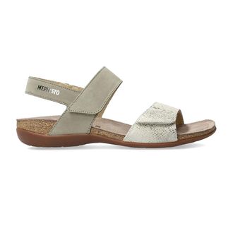 Mephisto Mephisto, Flat Sandals, female, Green, Size: 12 US Green Trendy Sandal with Soft-Air Technology