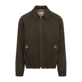 Valentino Light Jackets, male, Green, Size: XL 365 Militare Jacket