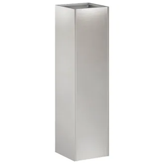vidaXL Macetero De Jard&iacute;n Plateado 20 X 20 X 75 Cm Acero Inoxidable Vidaxl