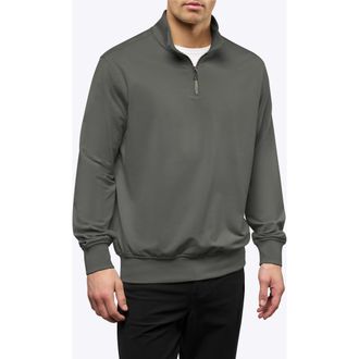 Cuts Hyperloop Quarter Zip in Castor Grey at Nordstrom, Size Xx-Large