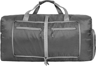 Generic Compatible For 70L Large Capacity Travel Folding Bag Waterproof Handbag Duffel Sports Fitness Aircraft Yoga(Grey)