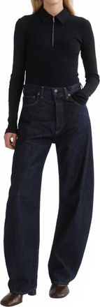 A Gold E Luna Pierced Jean In Rinse
