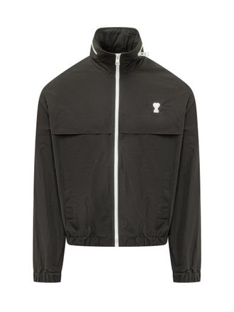 Ami Black Mock Collar Jacket