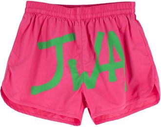 J.W.Anderson Pink Logo Printed Swim Shorts Size L