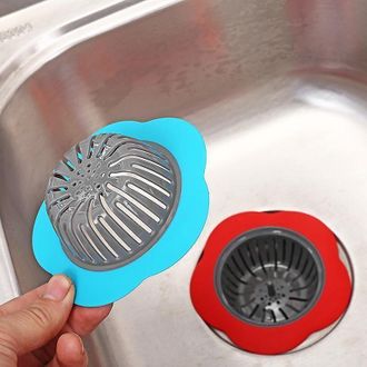 OEM Juego De 3 Coladores De Fregadero De Silicona Azul - Tap&oacute;n De Desag&uuml;e De 11,4 Cm De Di&aacute;metro Para Triturador De Basura