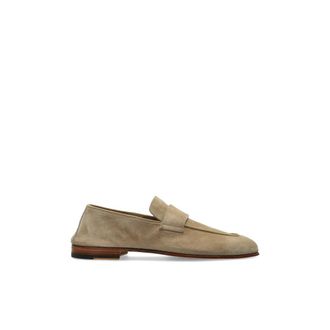Eleventy Loafers, male, Beige, Size: 10 US Suede Loafers