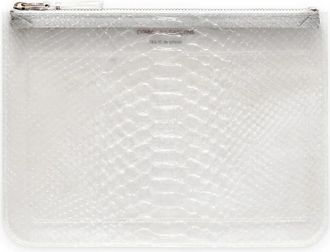 Comme Des Gar&ccedil;ons Classic Wallet - Dames - Clutches - Grijs - ONE Size - Leer - Tassen