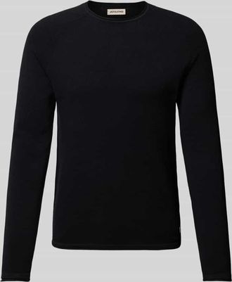 Jack & Jones Jack & Jones Strickpullover mit Label-Patch Modell HILL in Black, Größe XXL