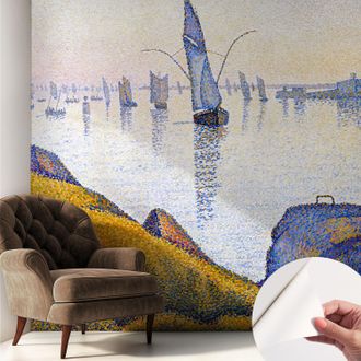 Tulup Carta Da Parati Adesiva - Fotomurale - Facile Da Applicare - Per La Soggiorno - Camera Da Letto - Riflesso Di Una Barca A Vela 250x250 Cm