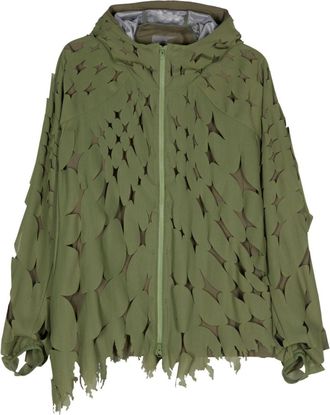 Post Archive Faction (PAF) cut-out detail hooded jacket - men - Polyurethane/Nylon - M - Green