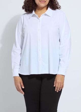Lyss&eacute; Connie Slim Button Down Curvy