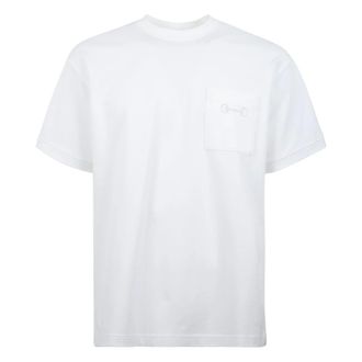 Gucci T-shirt - Heren - Tops - Wit - Maat: 2XL Katoen