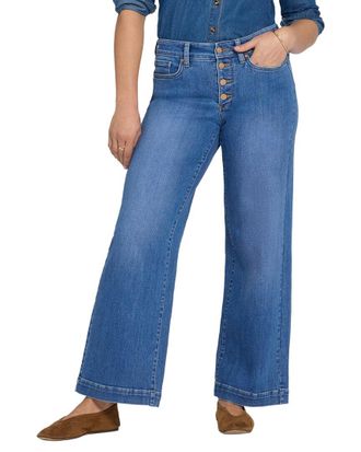 NYDJ Teresa Blue Paradise Wide Leg Jean