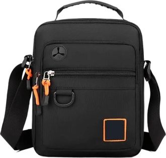 Generic Compatible For Mens Shoulder Bag Man Waterproof Messenger Crossbody Bags(Black)