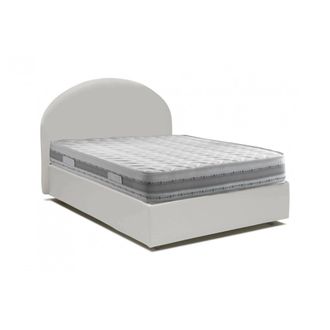 Dmora Dmora - Cama De Plaza Y Media Dbisol, Cama Contenedor Con Tapizado En Ecopiel, 100% Made In Italy, Apertura Frontal, Con Colch&oacute;n Cm 120x190 Incluido, 