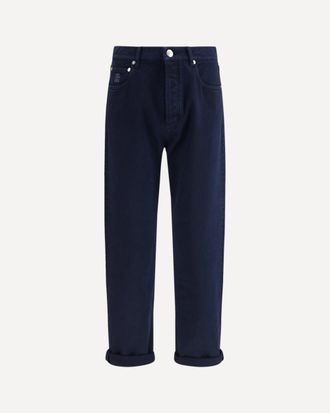 Brunello Cucinelli Garment-dyed denim Pants Male 54