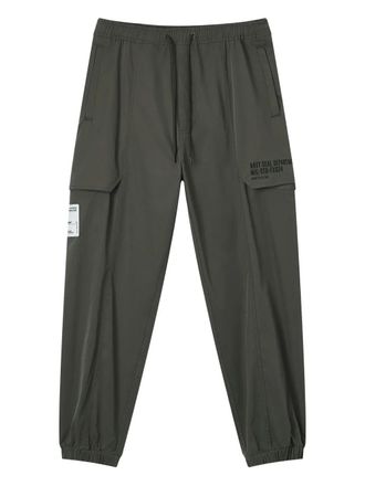 Fingercroxx cargo-pocket elasticated trousers - men - Polyester - L - Green