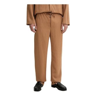 Nanushka Demis Straight Trousers - Trousers - Hombre - Marr&oacute;n - L