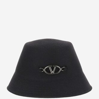 Valentino Garavani Black Classic Bucket Hat