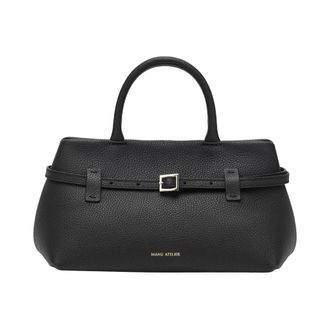Manu Atelier Le Cambon 25 - Dames - Handtassen - Zwart - ONE Size - Leer - Tassen