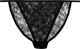 Dolce & Gabbana Tanga con ricamo - Nero