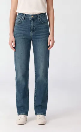 7 For All Mankind Jeans straight a vita alta modello Stovepipe in denim