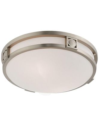 Livex Lighting Livex Titania 2-Light Brushed Nickel Ceiling Mount