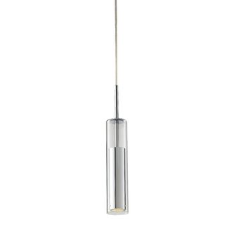 Netlighting TABOO Slim Pendant Ceiling Light Chrome 7x47cm in Silver | Size: 7x47 cm