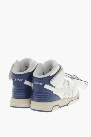 Off-white Sneakers Alte OUT OF OFFICE in Pelle Martellata Off-White