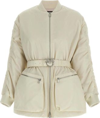 Pinko Pinko, Jassen, Dames, Beige, S, Polyester, Bacon Bomber