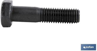cofan Cofan - Din-931 C-12.9 M-24 X 70 N Caja 5 Unid., Tornillo Cabeza Hexagonal Din-931, 1/2 Rosca Parcial, Clase 12,9, Acabado Negro